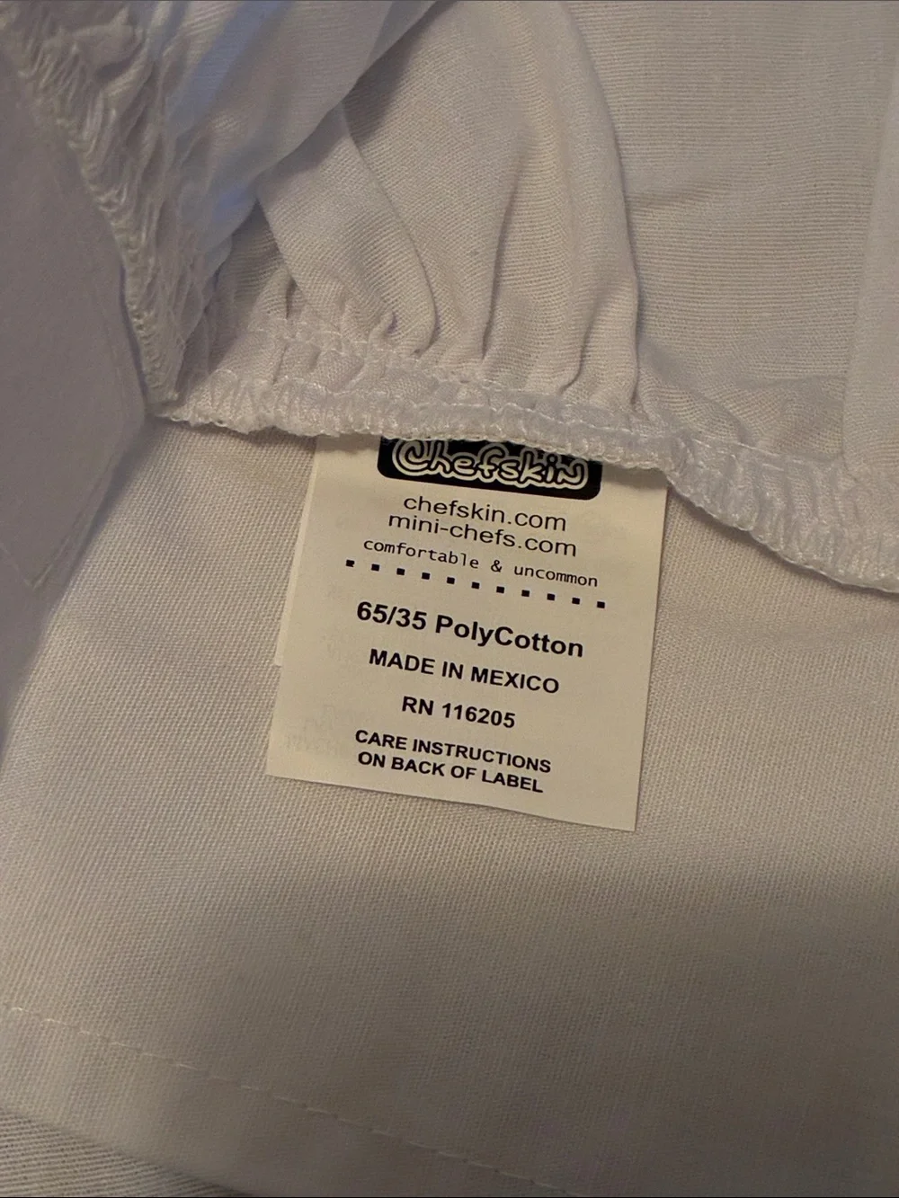 Kids White Chef Apron and Matching Hat by Chefskin NEW